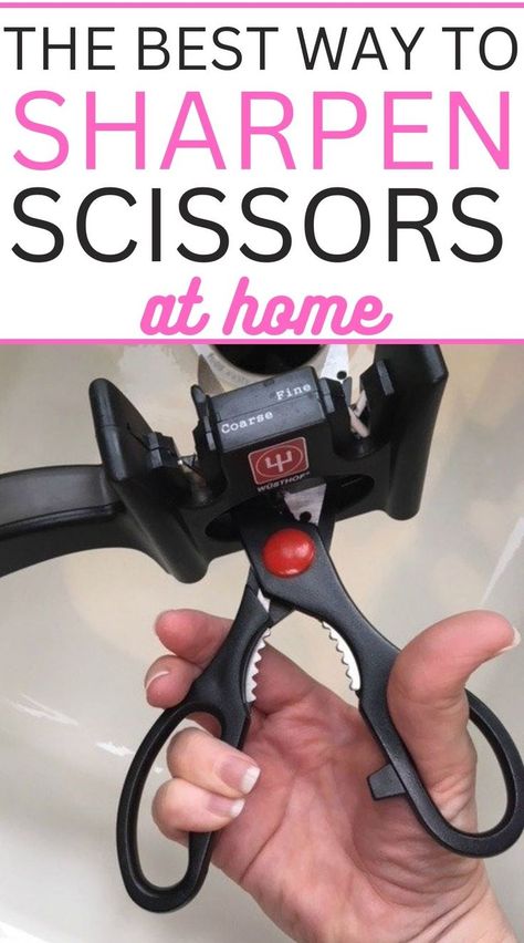 Want the best way to sharpen scissors? Check out this easy DIY tip on how to sharpen scissors at home. It's an easy way to do it!