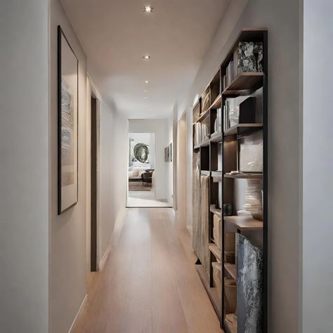 9 Crucial Elements in Crafting the Perfect Corridor Design Walls Painting Ideas, Space Division, Corridor Design, Wall Mounted Desk, Small Study, Multifunctional Furniture, Architectural Features, Design Concepts, Modern Aesthetics