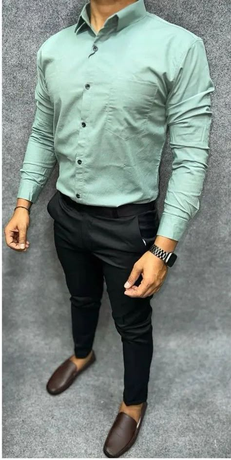 Blue Shirt Combination, Men Formal Outfit, Men Vest Outfits, Mens Wardrobe, Mens Wardrobe Essentials, Stylish Shirts Men, Mens Smart Casual Outfits, Vest Outfit, Gallery Wallpaper