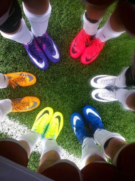 Nike soccer boots.<3 Can I just have them all????? Football Quotes, Handball, Nike Cleats, Soccer Boots, Soccer Life, Moto Cross, Soccer Quotes, Girls Soccer, Nike Soccer