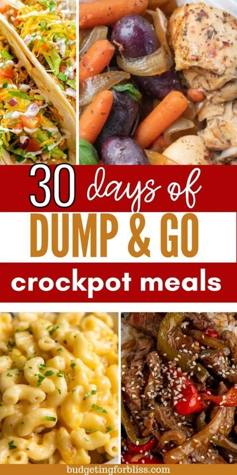 Crockpot Recipes Dump And Go, Crockpot Recipes Dump, Easy Crockpot Dump Meals, Crockpot Dump Meals, Simple Crockpot Recipes, Crockpot Recipes For Two, Dump And Go Crockpot, Crockpot Dump Recipes, Simple Crockpot