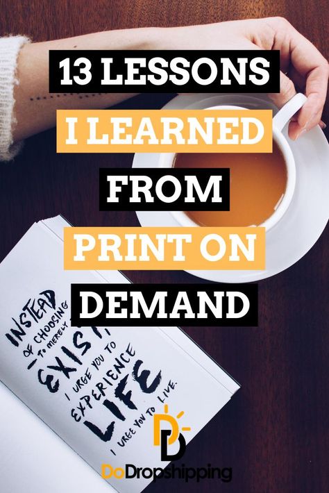 Are you interested in starting a Print on Demand business? Before you start, take a look at these lessons learned. This will help you to get started! Print On Demand Business, Motivational Art Prints, Startup Business Plan, Canva Tutorial, Printing Business, Start Up Business, Work From Home Jobs, Lessons Learned, Online Jobs