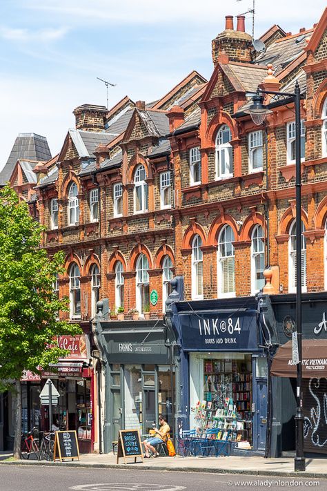 Highbury Shops in London Highbury London, London Islington, Highbury Stadium, Utopia City, London Flats, London Shops, Classical Facade, Old English Cottage, Hampstead Village