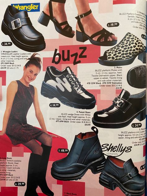 90s Magazine Ads, 90s Magazine Fashion, Shoe Magazine, 90s Teen Fashion, 90s Magazine, 2000s Magazines, Early 2000s Fashion, Magazine Fashion, 1990s Fashion