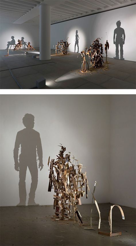 TIM NOBLE & SUE WEBSTER INSTALACIÓN ARTISTICA A PARTIR DE BASURA SUSTENTABILIDAD Light Art Exhibition, Shadow Art Installation, Shadow Exhibition, Shadow Sculpture, Ombres Portées, Bored Art, Seni 3d, Shadow Art, Takashi Murakami