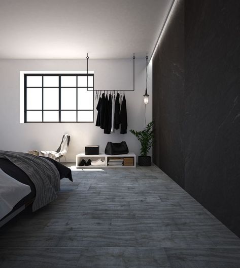 Interior Design and Home Decor. Bedroom. Room Ideas For Men Bedroom Minimalist, Men’s Bedroom Decor Ideas, Minimalist Mens Bedroom, Mens Bedroom Decor, Black Bedroom Design, Bedroom Large, Mens Bedroom, Bedroom Setup, Humidifiers