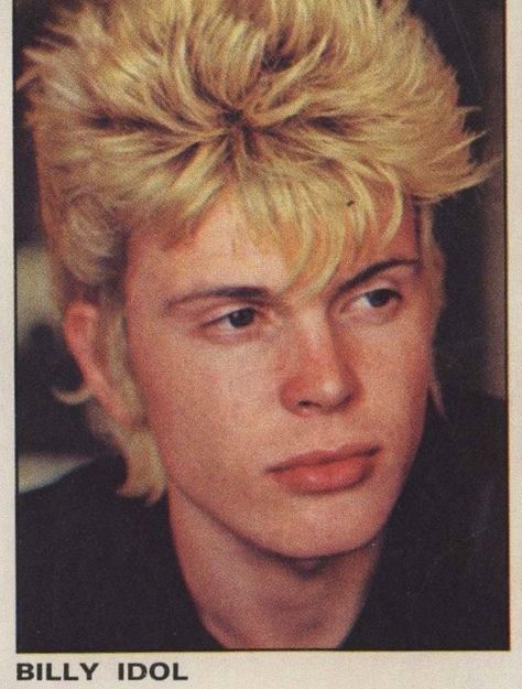 80s New Wave Fashion, Punk Boy, 80s Men, Billy Boy, 80s Hair, Billy Idol, Punk Hair, Hair Reference, Post Punk