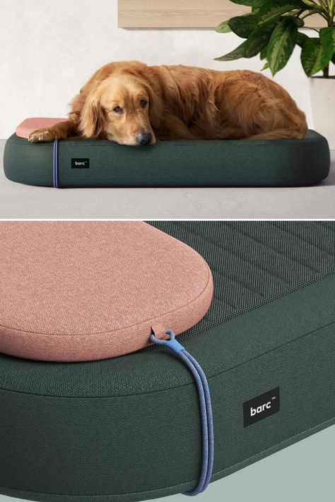 Comfy Bed for Dog Minimalist Dog Bed, Dog Beds Aesthetic, Dogbeds Design, Beds Aesthetic, Aesthetic Dog Bed, Dog Bed Design, Things For Dogs, Diy Dog Beds, Cute Dog Bed