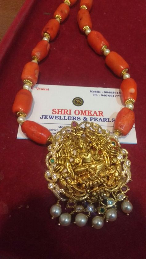 Coral Jewellery Design, Coral Beads Jewellery, Coral Mala, Step Chain, Coral Jewellery, Coral Jewelry Set, Jewelry Pearls, Simple Jewellery, Neck Pieces Jewelry