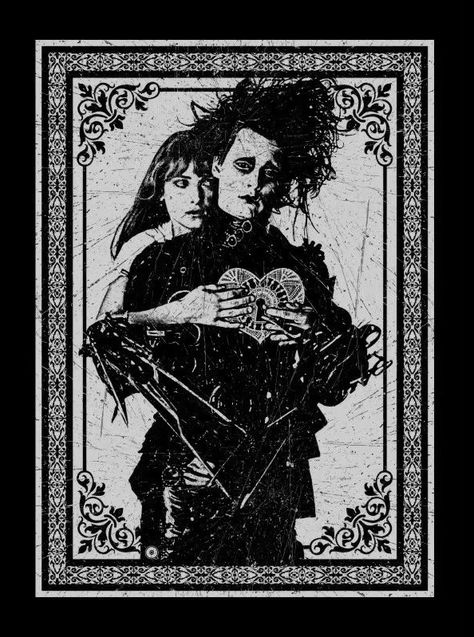 Edward Scissorhands, جوني ديب, Affiches D'art Déco, Tim Burton Art, Tim Burton Films, Tim Burton Movie, Poster Room, Gothic Aesthetic, Mia 3