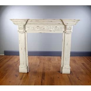 Find the Perfect Fireplace Mantels | Wayfair Mantle Surround, Fireplace Faux, Fireplace Mantel Surround, Wood Fireplace Surrounds, Ikea Pantry, Antique Fireplace Surround, Faux Fireplace Mantels, Fireplace Mantel Surrounds, Wooden Mantel