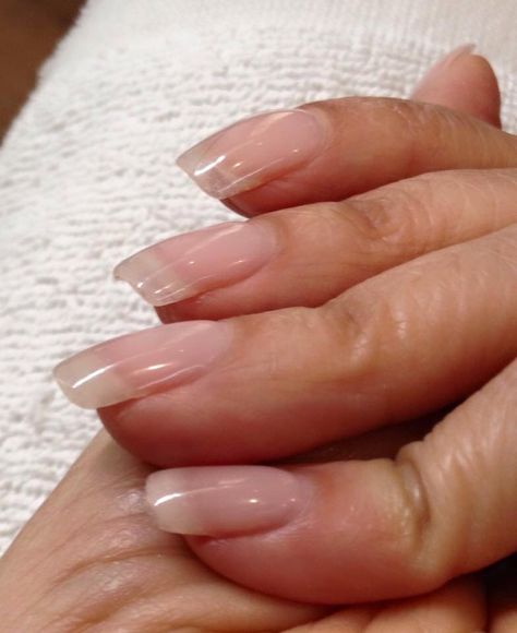 Long Natural Nails, French Manicure Nails, Ombre Nail Designs, Classy Acrylic Nails, Unique Acrylic Nails, Acrylic Nails Coffin Short, Clear Nails, Healthy Nails, Dream Nails