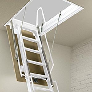 Heavy-Duty Attic Pulldown Stairs | Commercial Attic Ladders Pull Down Attic Stairs, Stairs Commercial, Attic Stairs Pull Down, Attic Ladders, Stair Ladder, Attic Ideas, Attic Ladder, Loft Ladder, Attic Stairs