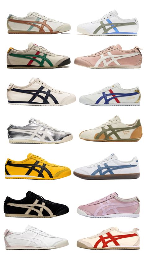 Onitsuka Tiger shoe inspo Haute Couture, Onitsuka Tiger Women Outfit, Onitsuka Tiger Outfit, Tiger Shoes, Air Force One Shoes, Shoe Wishlist, Adidas Shoes Women, Stunning Shoes, Shoe Inspo