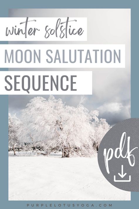 The winter solstice is upon and one way to celebrate is with a moon salutation sequence. Not familiar with this sequence of postures, check out our YouTube video on how to do a moon salutation. Moon Salutation Sequence, Moon Salutation Yoga, Chandra Namaskar, Sun Salutation Sequence, Best Yoga Videos, Winter Solstice Celebration, Yoga Information, Yoga Themes, Solstice Celebration