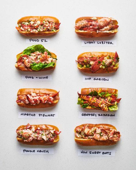 Lobster Roll Recipe Showdown | Kitchn Lobster Sandwich Recipe, Lobster Roll Recipe, Lobster Roll Recipes, Rolled Sandwiches, Best Lobster Roll, Lobster Dishes, How To Cook Lobster, Coquille Saint Jacques, Roll Recipes