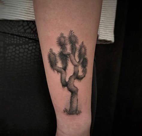 Yucca Tree Tattoo, Yucca Tattoo, Joshua Tree Tattoo, Memoir Tattoo, Tree Tattoo Drawings, Heart And Soul Tattoo, Tree Line Tattoo, Tree Tattoo Art, Desert Tattoo