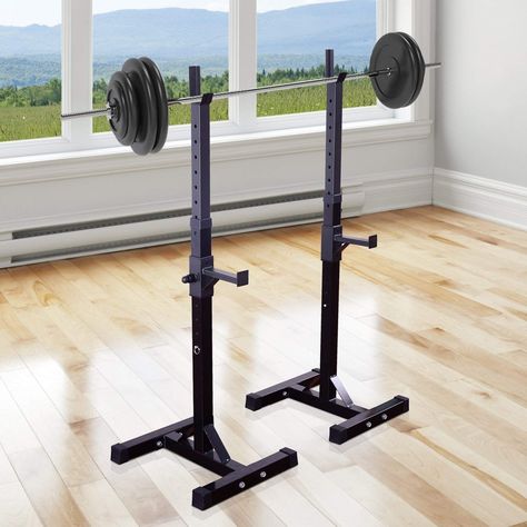 Leg Workout Squat Rack, Home Squat Rack, Bench Press Rack, Home Made Squat Rack, Small Home Gym With Squat Rack, Back Workout Bodybuilding, Weight Stand, Weight Bars, Garage Gyms