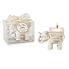 Kate Aspen® Lucky Elephant Tealight Holder Wedding Favor Elephant Candle Holder, Tea Light Holder Wedding, Elephant Centerpieces, Elephant Candle, Candle Sticks Wedding, Lucky Elephant, Vintage Elephant, Candle Favors, Candle Sizes