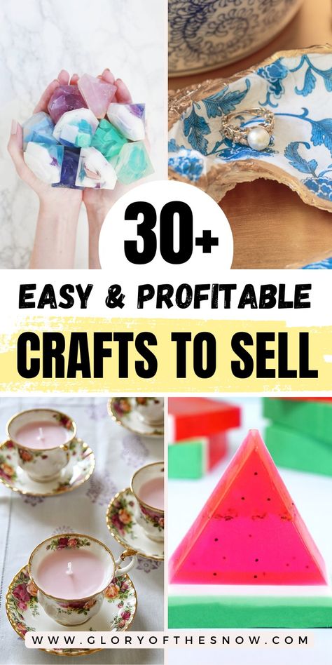 Crafts to sell - easy things to make and sell for money - the most profitable DIY crafts! This post is about Best Money Making Crafts, Crafts That Make The Most Money, The Most Profitable Crafts To Sell, Things To Make And Sell From Home, Crafts You Can Make and Sell as a Stay at Home Mom, work from home, side hustle ideas, what to sell on Etsy, handmade crafts to sell, things to sell on etsy, trending crafts to make and sell, crafts to sell at home, crafts to sell online, crafts to make to sell Easy Craft Show Crafts, Best Diy Projects To Sell, Diy Ideas To Sell Extra Cash, Stay At Home Mom Crafts To Sell, Craft For Selling Ideas, Things To Make To Sell To Make Money, Spiritual Things To Make And Sell, Crafts I Can Sell, Easy Crafts For Craft Shows