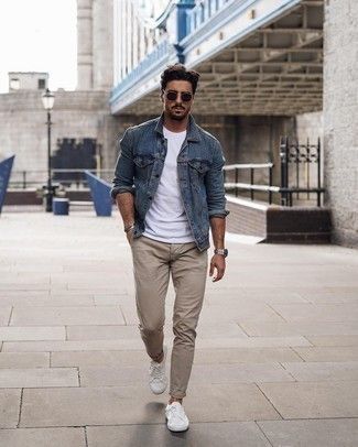 Men Jean Jacket Outfits, Blue Denim Jacket Outfit, Blue Jean Jacket Outfits, Jean Jacket Outfits Men, Rowan Row, Blue Jeans Outfit Men, Ootd Denim, Light Blue Jean Jacket, Fashion Motivation