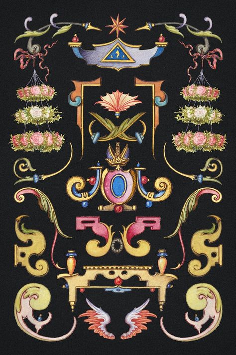 Victorian Ornaments Design, Medieval Border Design, Victorian Objects, Victorian Flourishes, Ribbon Illustration, Ornate Frame Illustration, Ornamental Border, Vintage Baroque Ornament, Dark Fairycore