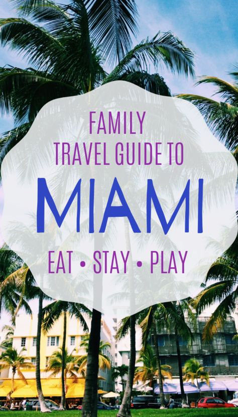 Miami Family Vacation Things To Do, Things To Do In Miami With Kids, Things To Do In Miami With Teens, Miami With Kids, Florida With Kids, Miami Trip, Miami Travel Guide, Family Vacation Ideas, Things To Do In Miami