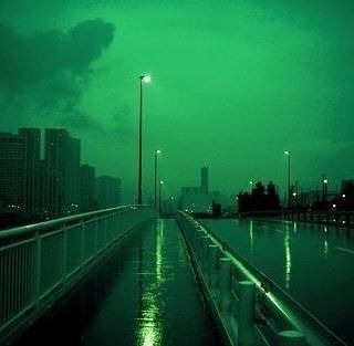 Green Street, Night Aesthetic, At Night, Water, Green