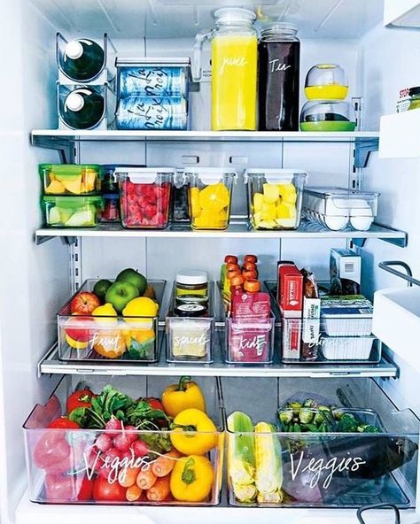 Refrigerator-Organization Hacks | POPSUGAR Home Organization Pantry, Kitchen Remodel Cost, Home Remodeling Diy, Refrigerator Organization, The Home Edit, Fridge Organization, Home Organisation, Diy Remodel, Decor Minimalist