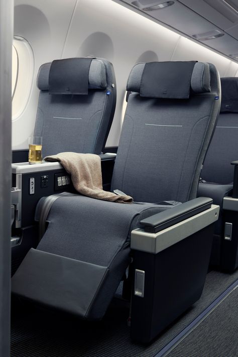 Airlines with Premium Economy Cabins Worth Splurging On | Condé Nast Traveler Premium Economy Seats, Airline Interiors, Newark Airport, Premium Economy, Economy Seats, Cathay Pacific, Aircraft Interiors, Airline Travel, Travel Clothes