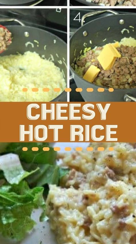 Velveeta Rice, Hot Rice Recipe, Lipton Chicken Noodle Soup, Sausage And Rice Casserole, Rice Sides, Gluten Free Sausage, Sausage Rice, Cheesy Rice, Holiday Side Dish