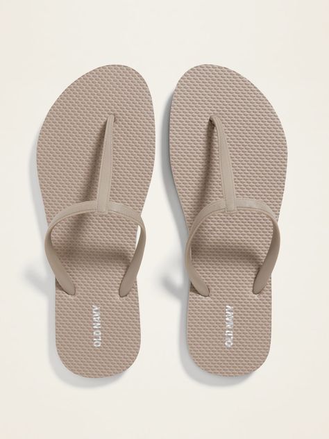 Old Navy Slippers, Navy Flip Flops, Old Navy Flip Flops, One Small Step, Foot Bed, Synthetic Materials, Flip Flop Shoes, Old Navy Women, Muslimah Fashion