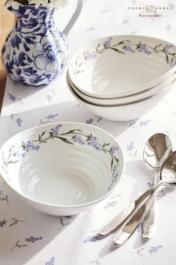 Kitchenware | Kitchen Accessories, Storage & More | Next UK Lavender Design, Diy Pottery Painting, Sophie Conran, Diy Pottery, Porcelain Bowl, Pasta Bowls, Side Plates, Dinner Sets, Pottery Painting