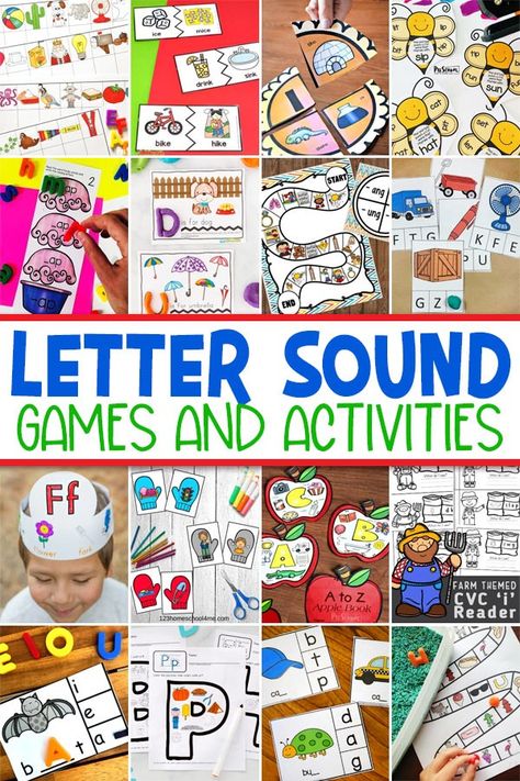 Letters and sounds games are a great way to help preschool, pre-k, kindergarten, and first grade students learn alphabet and their sounds. We have compiled lots of free printable letters and sounds activities based on the type: beginning alphabet sounds, middle sound, and ending sounds. Simply print the letter sound games that words best for your child. Letter Sounds Games, Letters And Sounds Activities, Initial Sounds Games, Free Phonics Games, Alphabet Word Wall Cards, Initial Sound Activities, Letter Sounds Kindergarten, Letter Sound Games, Learning Letter Sounds