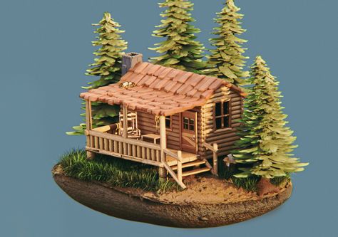 ArtStation - Lumberjack's House Forest At Sunset, Stylized Environment, House In The Forest, Hay Day, Forest House, Lumberjack, In The Forest, The Forest, Bird House