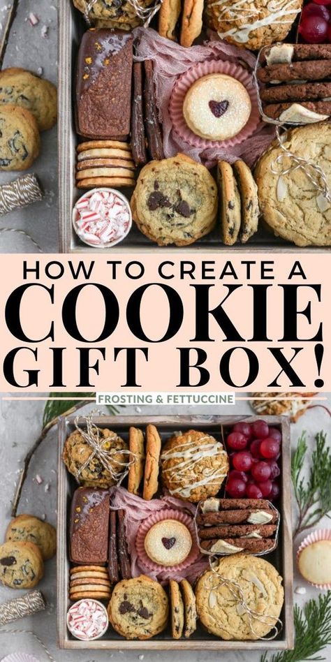 Christmas Present Exchange, Jul Kaka, Homemade Goods, Christmas Cookies Gift, Cookie Gift Box, Blessing Bags, Ultimate Cookies, 귀여운 음식 그림, Christmas Food Gifts