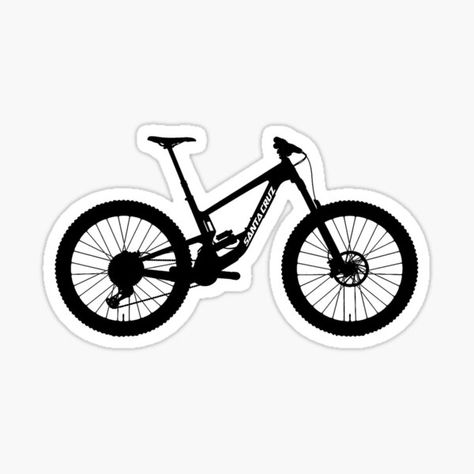 Santa Cruz Bike Stickers | Redbubble Santa Cruz V10, Cross Country Mountain Bike, Xc Mountain Bike, Bike Silhouette, Bike Sticker, Hardtail Mountain Bike, Bike Details, San Quentin, Downhill Mountain Biking