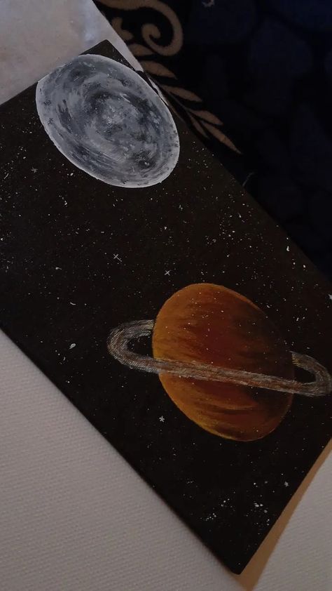 Love You To The Moon And To Saturn Painting, Saturn Art Paintings, Simple Painting Ideas Taylor Swift, Moon And Saturn Painting, Folklore Taylor Swift Painting, Taylor Swift Inspired Canvas Painting, Canvas Painting Ideas Taylor Swift, Taylor Swift Album Painting, Taylor Swift Themed Painting