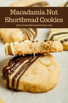 Recipes With Macadamia Nut Butter, Cookies With Macadamia, Butter Nut Cookies, Macadamia Nut Shortbread, Hawaiian Shortbread Cookies Recipe, Hawaiian Shortbread Cookies, Macadamia Shortbread Cookies, Macadamia Cookies Recipe, Macadamia Nuts Recipes