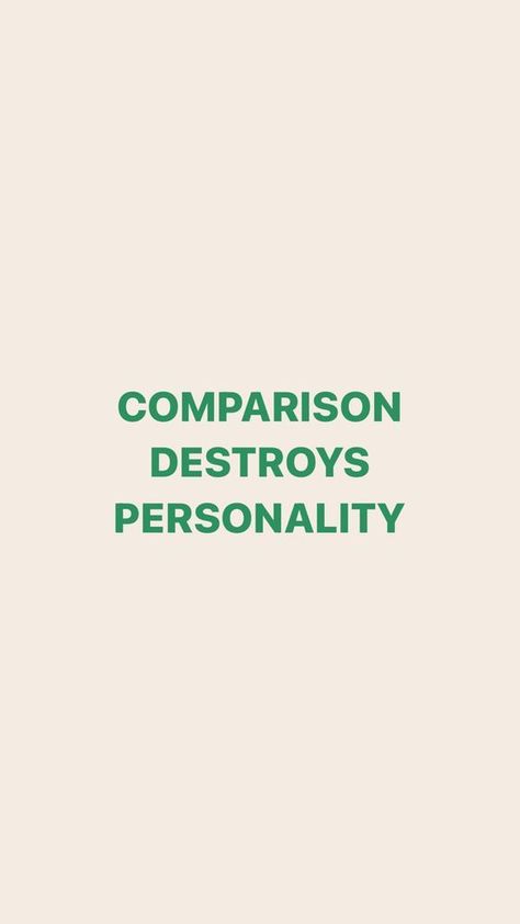 We need you. Comparison Destroys Personality, Love Myself Quotes, Pleasing Quotes, Every Day Quotes, Daglig Motivation, Comparison Quotes, Myself Quotes, Business Mind, 2022 Goals