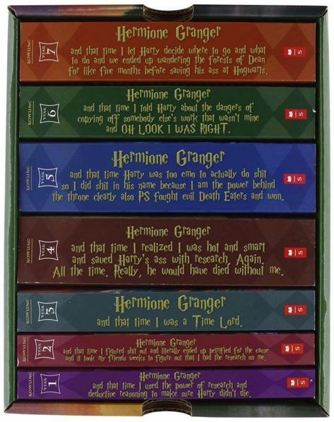 Harry Potter titles from Hermione's point of view. Harry Potter Book Series, Harry Potter Book, Ronald Weasley, Images Harry Potter, Harry Potter Fanfiction, Harry Potter Jokes, Harry Potter Books, Harry Potter Love, Harry Potter Quotes