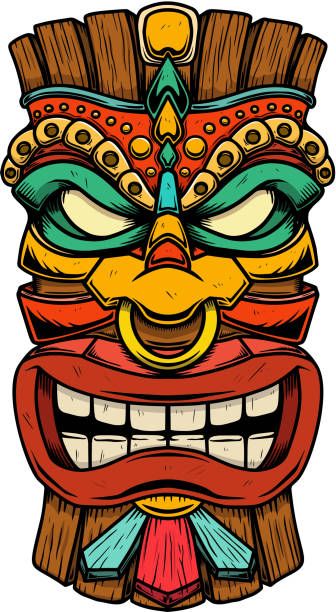 Tiki Maske, Totem Tiki, Tiki Tattoo, Tiki Faces, Tiki Head, Tiki Statues, Tiki Totem, Tiki Art, Tiki Mask