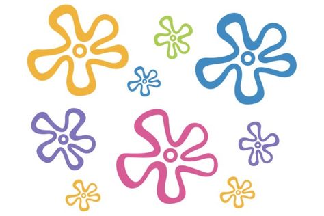 How To Draw Spongebob Flowers, Cricut Measurements, Spongebob Flowers, Sticker Images, Svg Earring, Spongebob Cartoon, Spongebob Birthday Party, Spongebob Drawings, Spongebob Painting