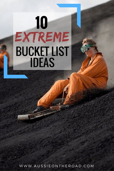 10 Extreme Bucket List Ideas Extreme Bucket List, Bucket List Ideas Adventure, Crazy Bucket List Ideas, Bucket List Ideas For Teens, Crazy Bucket List, Extreme Adventure, Bucket List Ideas, Bucket Lists, List Ideas