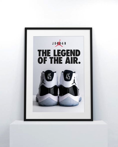 Premium Sneaker Poster for hypebeast sneakerhead sneaker wall home decor Legend Poster, Retro 11 Concord, Hypebeast Poster, Air Jordan 11 Concord, Nike Poster, Jordan 11 Concord, Sneaker Storage, Sneaker Posters, Football Wall Art