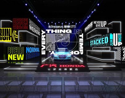 Music Event Stage Design, Edm Stage Design, Cyberpunk Stage Design, Car Expo, Led Mapping Stage, Futuristic Car Exhibition Design, Concert Stage Design, Event Booth, Event Stage