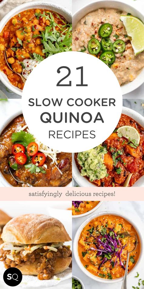 Crock Pot Quinoa Recipes, Soup Recipes With Quinoa, Easy Healthy Quinoa Recipes, Quinoa Stew, Slow Cooker Quinoa Recipes, Chicken Quinoa Slow Cooker Recipes, Crockpot Recipes Quinoa, Crock Pot Quinoa, Quinoa Stew Recipes