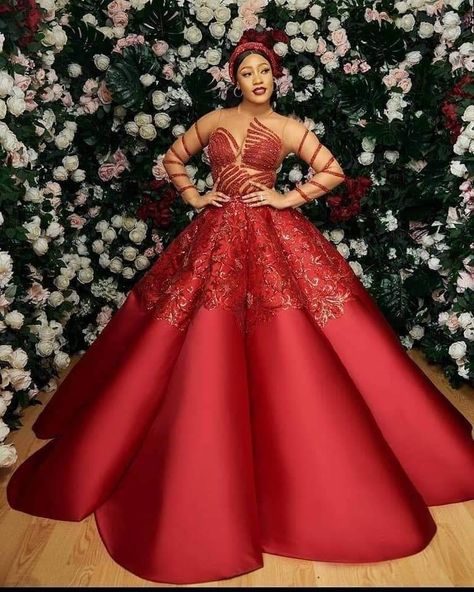 Prom Dresses Satin, Reception Gowns, Evening Dress Beaded, Burgundy Evening Dress, African Traditional Wear, African Attire Dresses, African Lace Styles, Bridal Shower Outfit, Dresses Satin