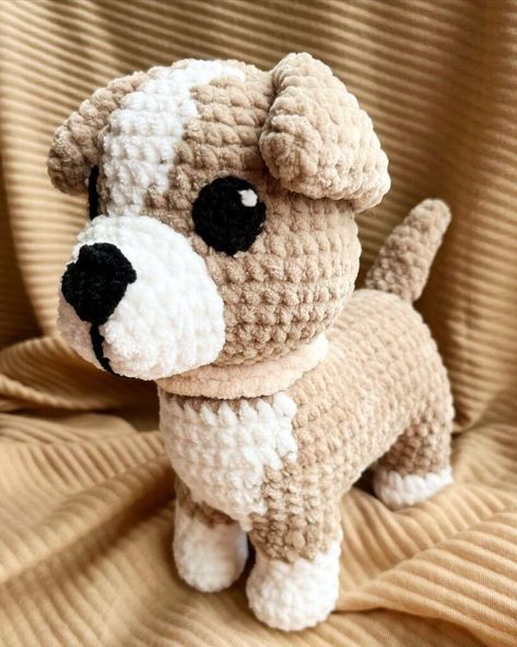 Plush Dog Crochet Pattern, Dog Pattern Crochet, Crochet Dog Plushies, Crochet Dog Plush, Crochet Dog Amigurumi Free Pattern, Dog Free Crochet Pattern, Crochet Puppy Pattern Free, Crochet Patterns Dog, Dog Crochet Patterns Free