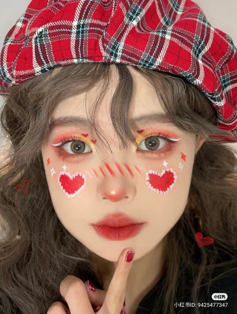 Doll Makeup Aesthetic, Harajuku Makeup, Effortless Look, Cute Eye Makeup, Kawaii Makeup, Face Art Makeup, Everyday Makeup Routine, Unique Makeup, Creative Eye Makeup